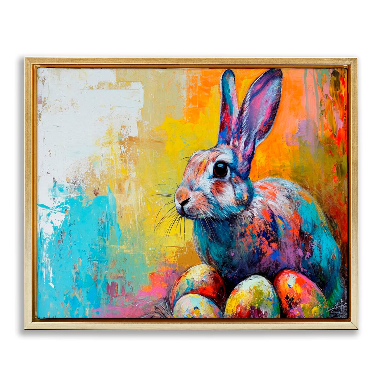 Stupell Industries Easter Joy Abstract Floater Framed Art